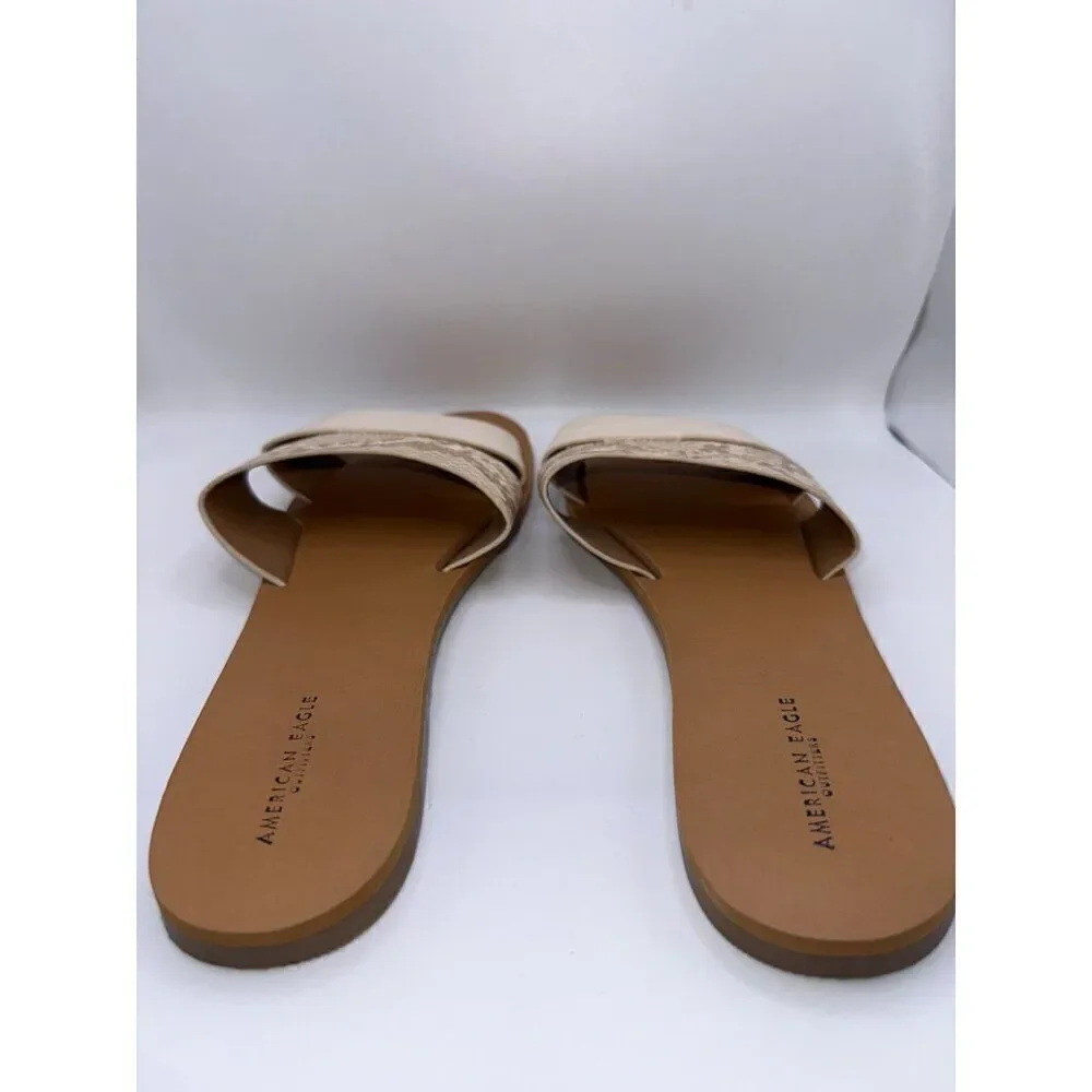 American Eagle Outfitters Faux Leather‎ Sandals Slides Size 8